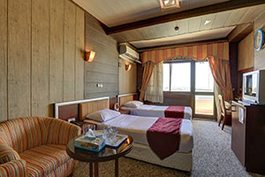 اتاق توئین هتل جهانگردی دلوار بوشهر