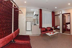 آپارتمان دو خوابه هشت تخته هتل قصر آیدین مشهد