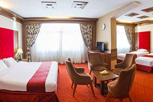 اتاق چهار تخت هتل خورشید تابان مشهد