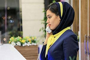 پذیرش هتل آپارتمان رز ریحان شیراز