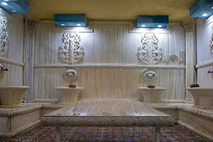 حمام ترکی هتل ایرانیان قزوین