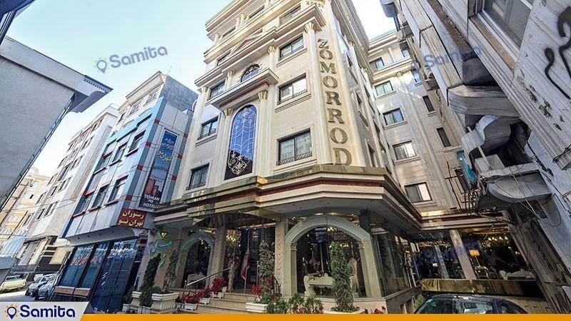 نمای ساختمان هتل آپارتمان زمرد