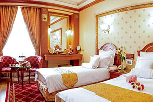 اتاق 1 تخت هتل قصر طلایی مشهد