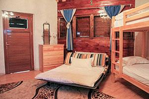 کلبه جنگلی چهار نفره هتل بام سبز رامسر 1