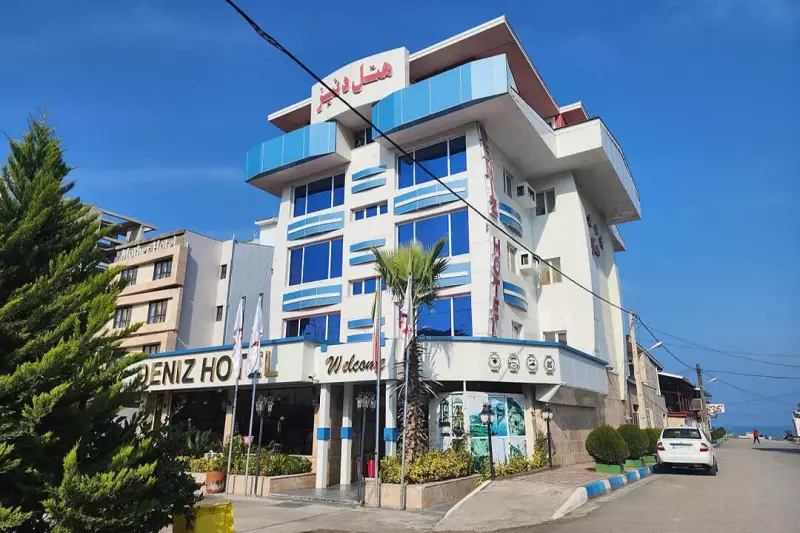 نمای بیرونی هتل دنیز بندر انزلی