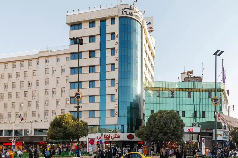 نمای بیرونی هتل اطلس مشهد