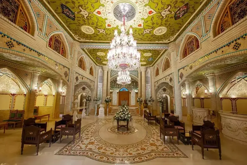 لابی هتل سنتی گران میراث رشیدیه تهران