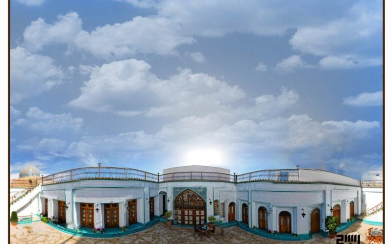 نمای بیرونی اقامتگاه سنتی شیخ لطف الله اصفهان