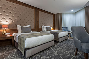 اتاق توئین لوکس هتل لاله پارک تبریز