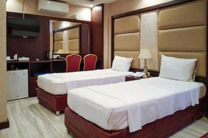 Twin room at Arta Hotel Qeshm